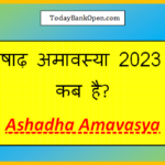 ashadha amavasya 2023
