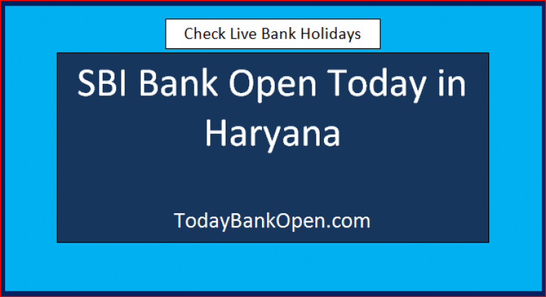 sbi bank open today in haryana