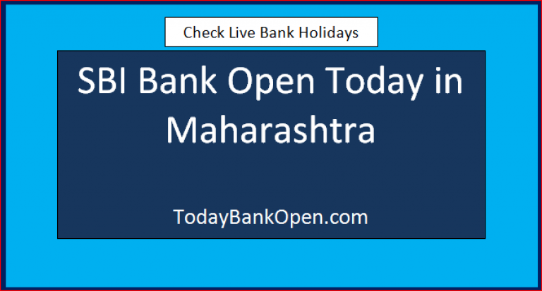 sbi bank open today in maharashtra