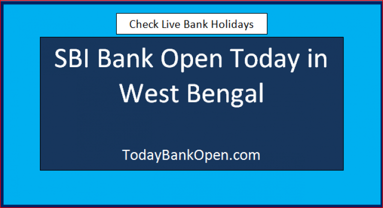 sbi bank open today in west bengal