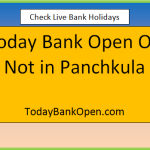 today bank open or not in panchkula